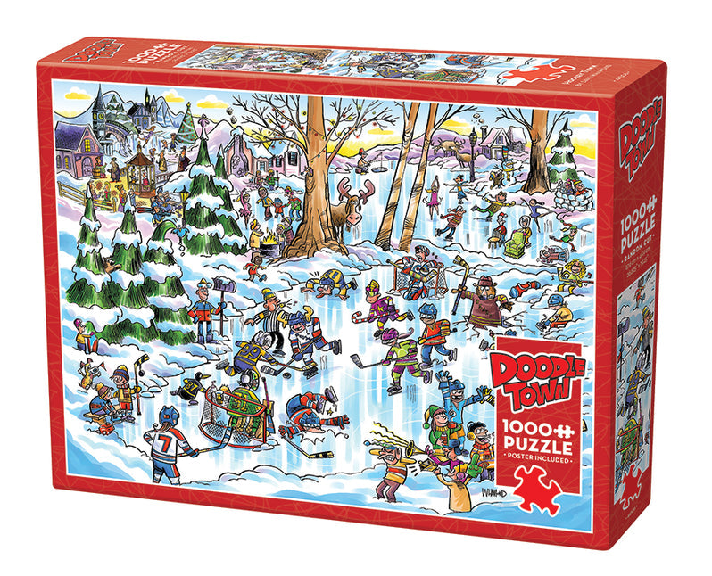 Cobble Hill Puzzle: Hockey Town: Viking Village 1000pc | Pandora's Boox
