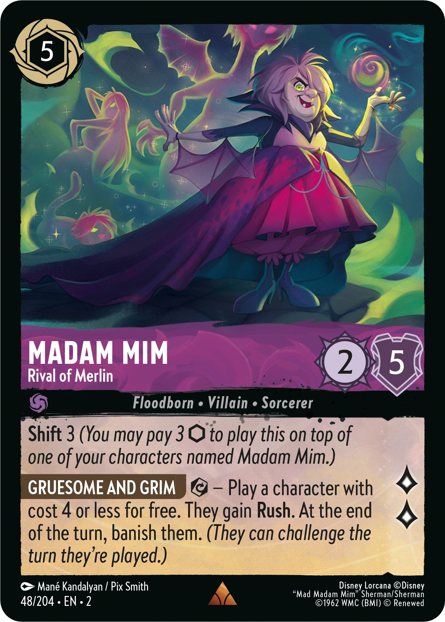 Madam Mim - Rival of Merlin (48/204) [Rise of the Floodborn] | Pandora's Boox