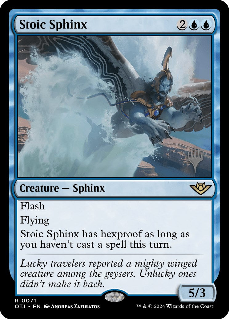 Stoic Sphinx (Promo Pack) [Outlaws of Thunder Junction Promos] | Pandora's Boox