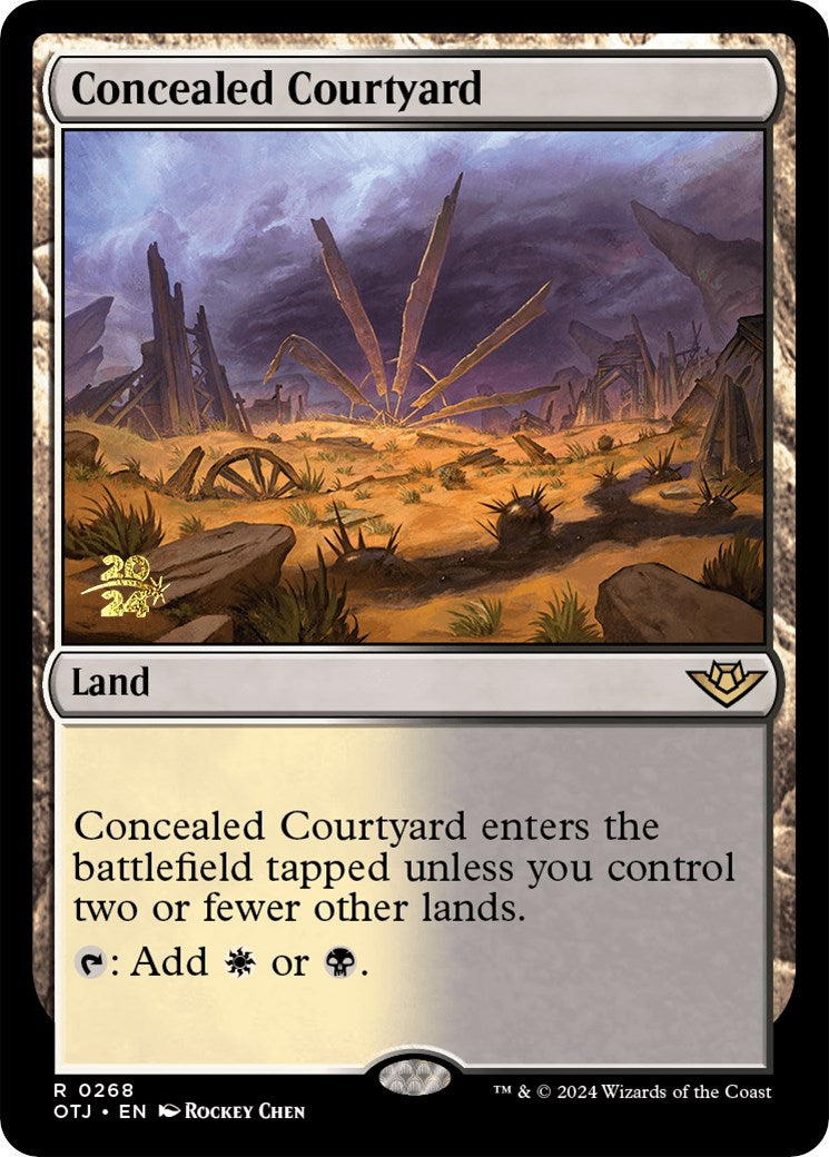 Concealed Courtyard (OTJ) [Outlaws of Thunder Junction Prerelease Promos] | Pandora's Boox
