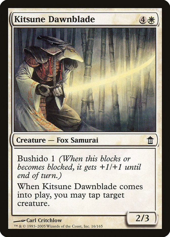 Kitsune Dawnblade [Saviors of Kamigawa] | Pandora's Boox