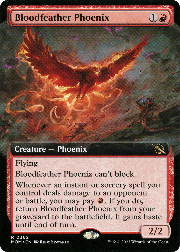 Bloodfeather Phoenix (Extended Art) [March of the Machine] | Pandora's Boox