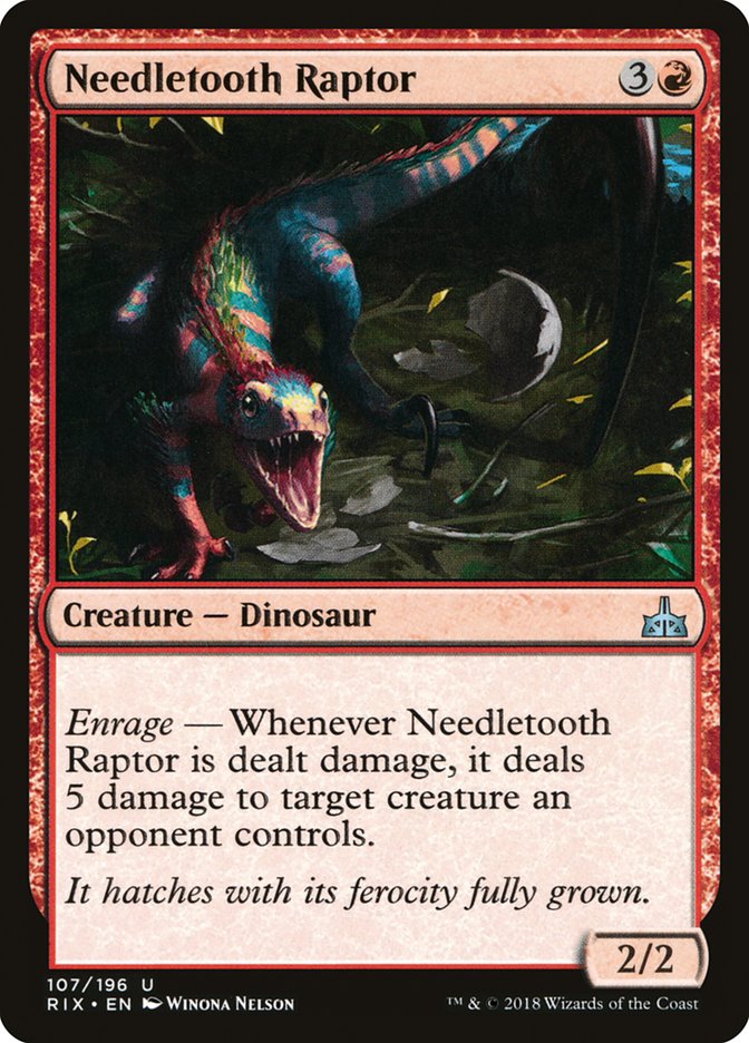 Needletooth Raptor [Rivals of Ixalan] | Pandora's Boox