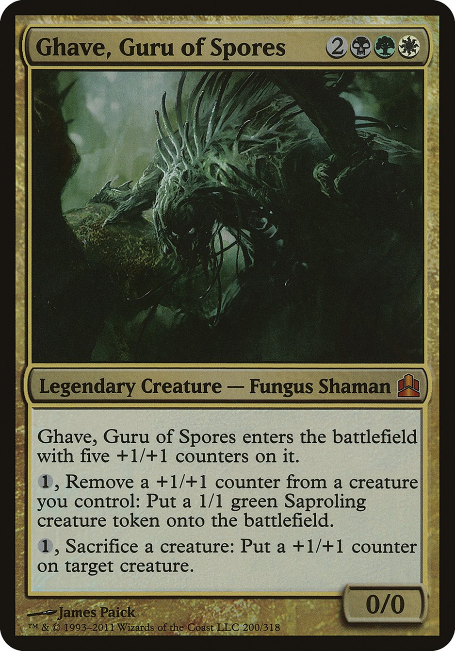 Ghave, Guru of Spores (Oversized) [Commander 2011 Oversized] | Pandora's Boox