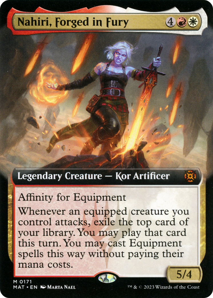 Nahiri, Forged in Fury (Extended Art) [March of the Machine: The Aftermath] | Pandora's Boox