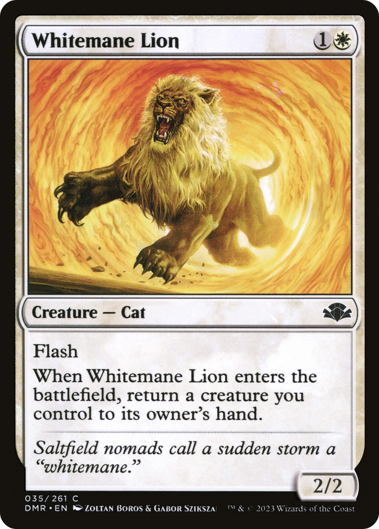 Whitemane Lion [Dominaria Remastered] | Pandora's Boox