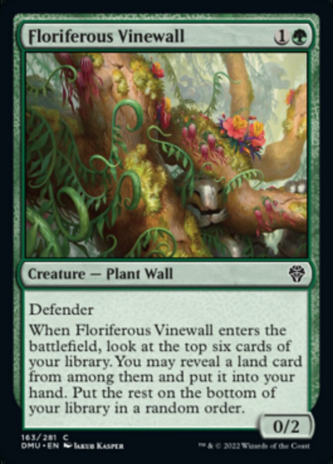 Floriferous Vinewall [Dominaria United] | Pandora's Boox