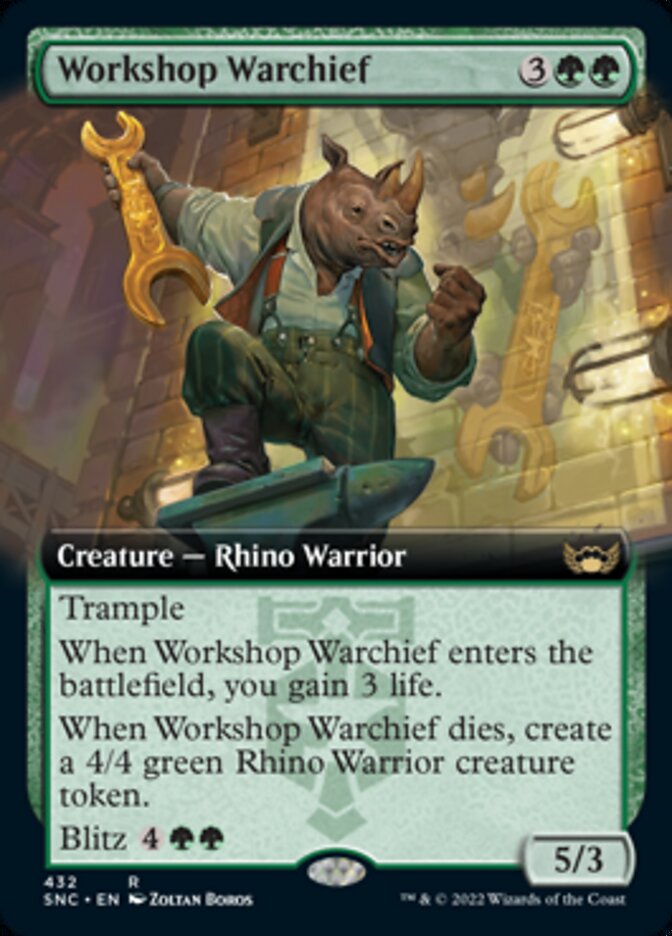 Workshop Warchief (Extended Art) [Streets of New Capenna] | Pandora's Boox