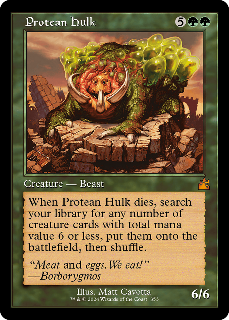 Protean Hulk (Retro Frame) [Ravnica Remastered] | Pandora's Boox