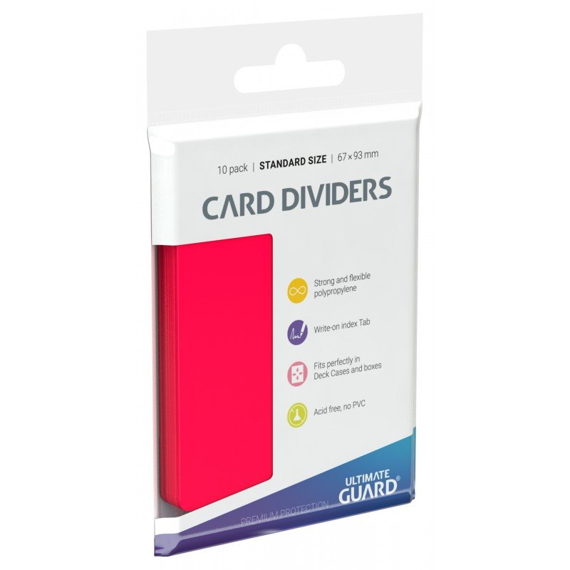 Ultimate Guard Card Dividers: Red | Pandora's Boox