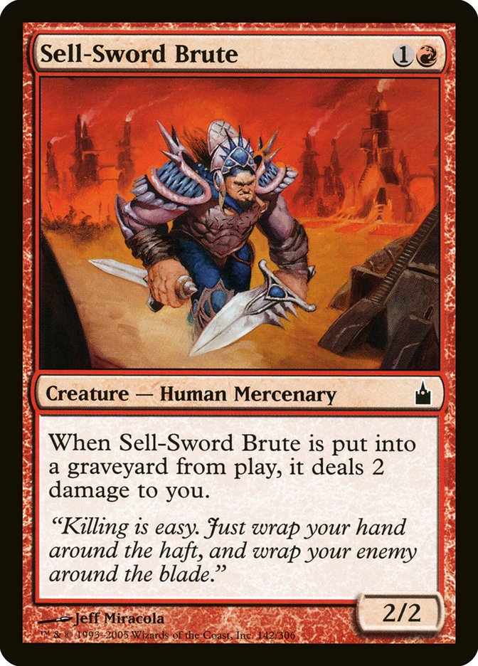 Sell-Sword Brute [Ravnica: City of Guilds] | Pandora's Boox