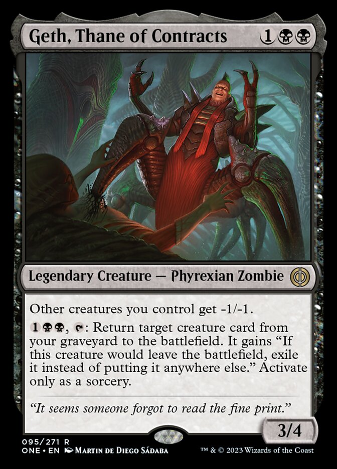 Geth, Thane of Contracts [Phyrexia: All Will Be One] | Pandora's Boox