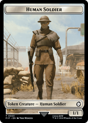 Food (0013) // Human Soldier Double-Sided Token [Fallout Tokens] | Pandora's Boox