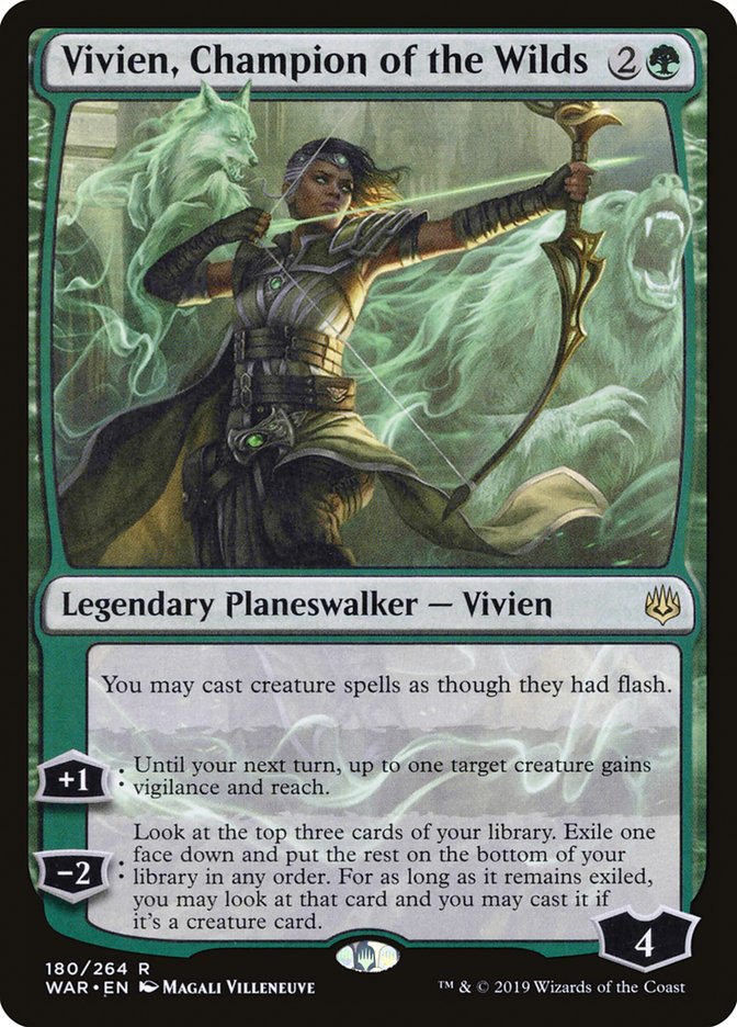 Vivien, Champion of the Wilds [War of the Spark] | Pandora's Boox