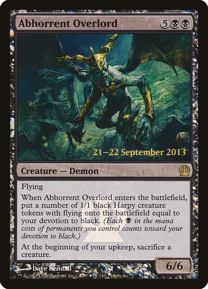 Abhorrent Overlord [Theros Prerelease Promos] | Pandora's Boox
