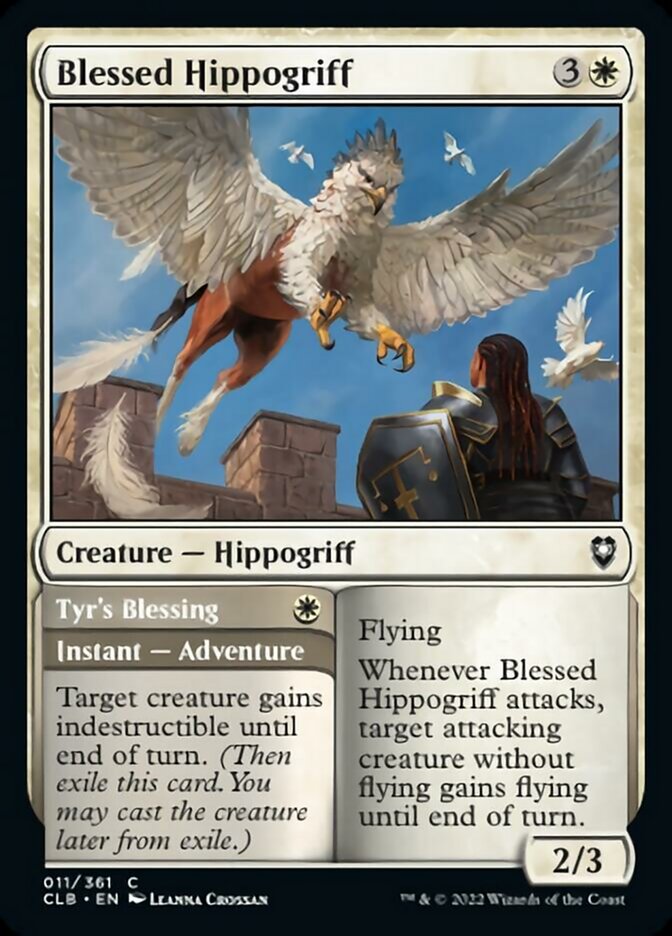 Blessed Hippogriff // Tyr's Blessing [Commander Legends: Battle for Baldur's Gate] | Pandora's Boox