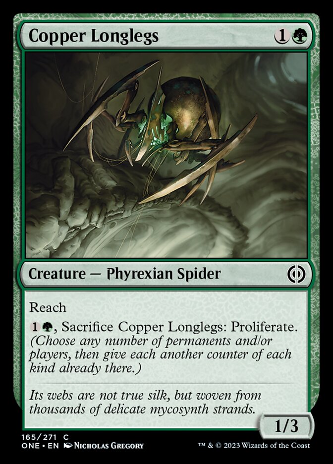 Copper Longlegs [Phyrexia: All Will Be One] | Pandora's Boox