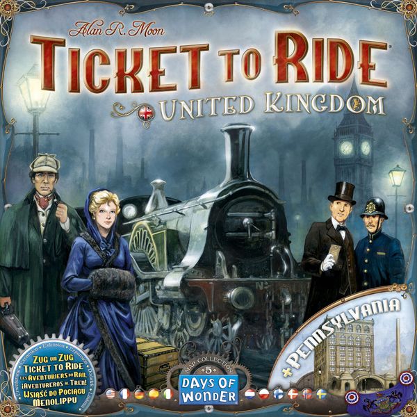 Ticket to Ride Map Collection Volume 5 - United Kingdom  & Pennsylvania | Pandora's Boox