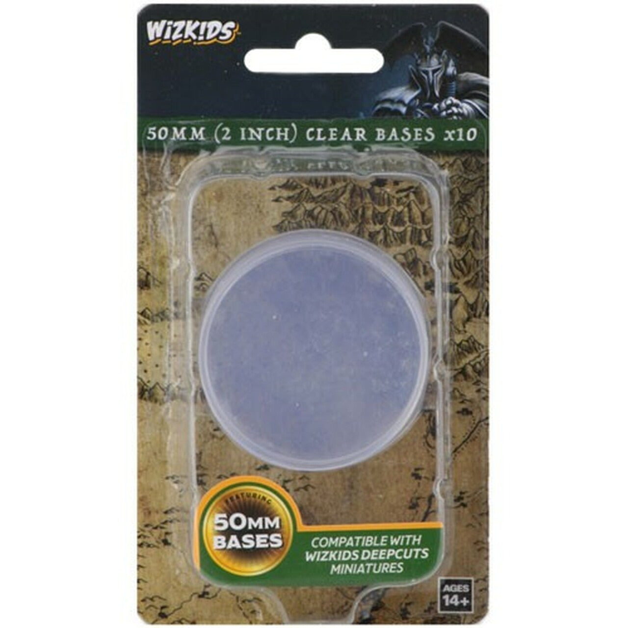 Wizkids Deep Clear 50mm Round Base (10 pk) | Pandora's Boox