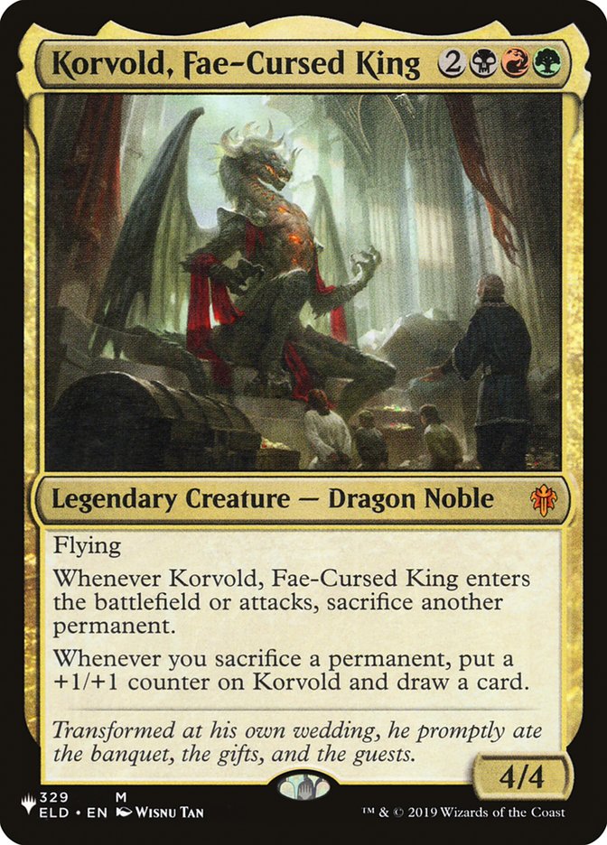 Korvold, Fae-Cursed King [The List] | Pandora's Boox