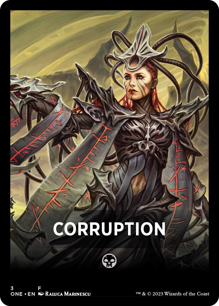 Corruption Theme Card [Phyrexia: All Will Be One Tokens] | Pandora's Boox