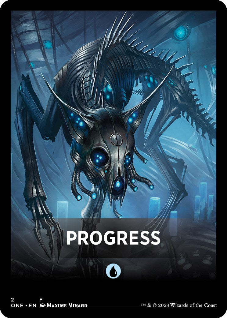 Progress Theme Card [Phyrexia: All Will Be One Tokens] | Pandora's Boox
