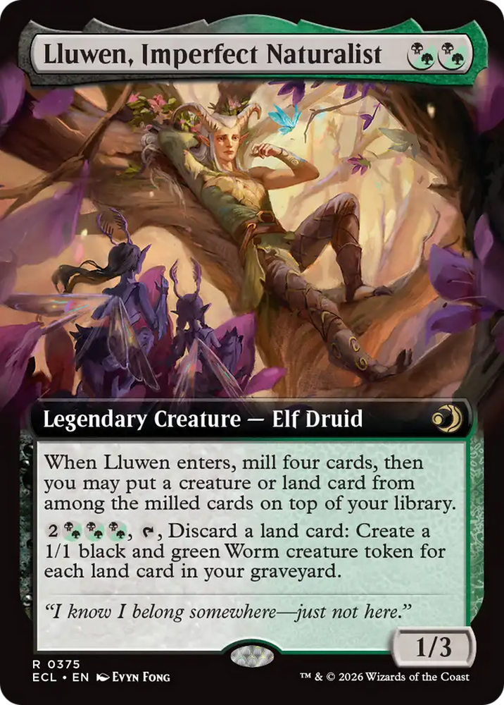 Lluwen, Imperfect Naturalist (Extended Art) [Lorwyn Eclipsed]