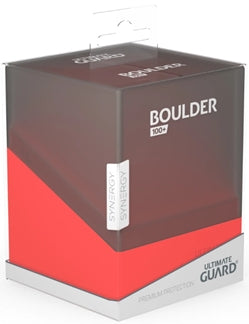 Boulder Synergy (100+) Deck Box Black / Red | Pandora's Boox