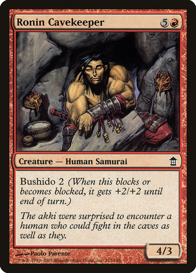 Ronin Cavekeeper [Saviors of Kamigawa] | Pandora's Boox