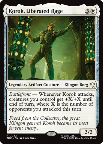 Korok, Liberated Rage (Surge Foil) [Star Trek Commander]