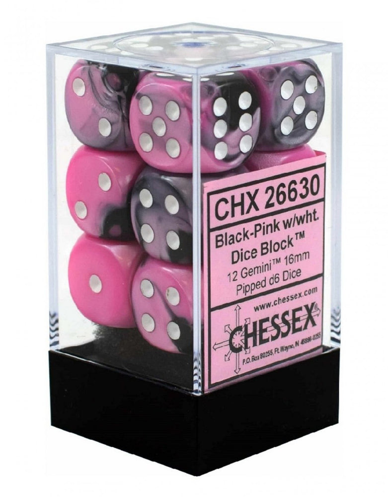 12 16mm D6 Gemini Black-Pink/white CHX26630