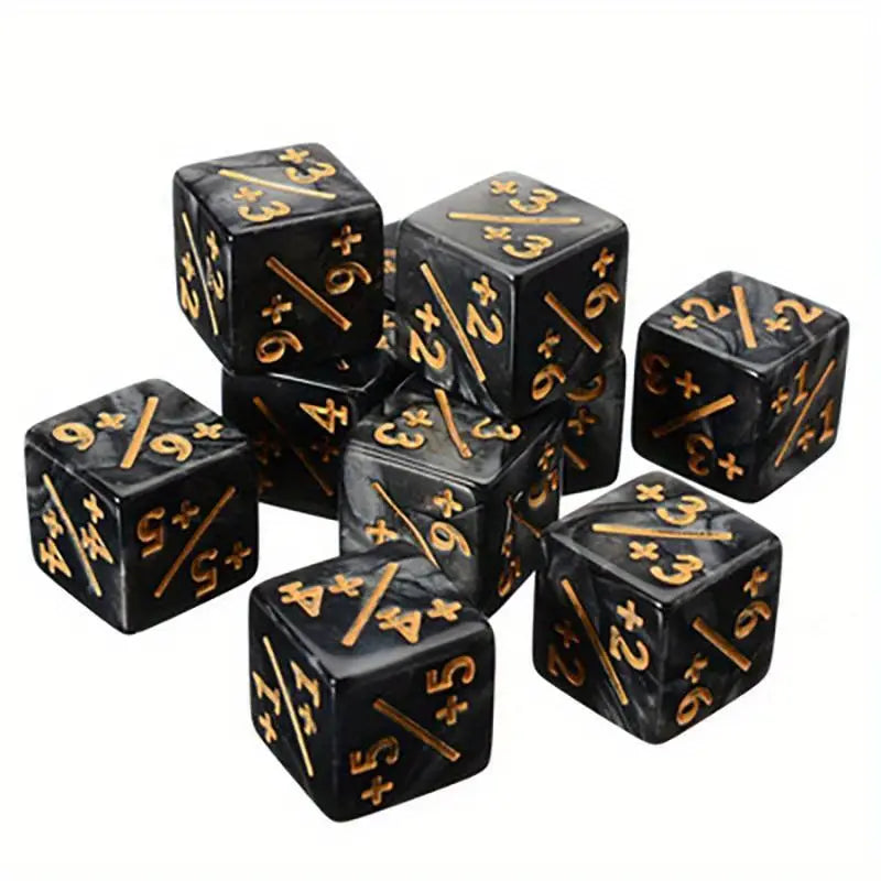 Counter Dice (6 sided +1/+1 to +6/+6) (10 pack)