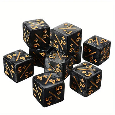 Counter Dice (6 sided +1/+1 to +6/+6) (10 pack)