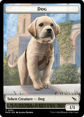 Detective // Dog Double-Sided Token [Murders at Karlov Manor Tokens] | Pandora's Boox