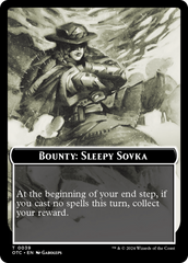 Bounty: Sleepy Sovka // Bounty Rules Double-Sided Token [Outlaws of Thunder Junction Commander Tokens] | Pandora's Boox