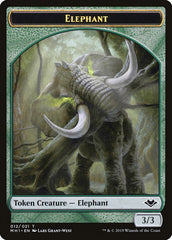 Elemental (008) // Elephant (012) Double-Sided Token [Modern Horizons Tokens] | Pandora's Boox