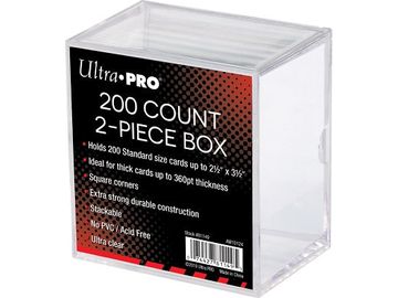 Ultra Pro 200 card Count 2-piece poly box