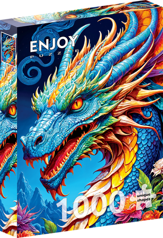 1000 pc Puzzle Blue Dragon