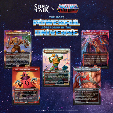 Secret Lair X Series : Masters of the Universe - By The  Power of Grayskull