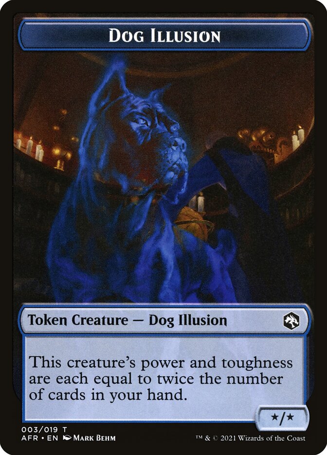 Zombie // Dog Illusion Double-Sided Token [Dungeons & Dragons: Adventures in the Forgotten Realms Tokens] | Pandora's Boox