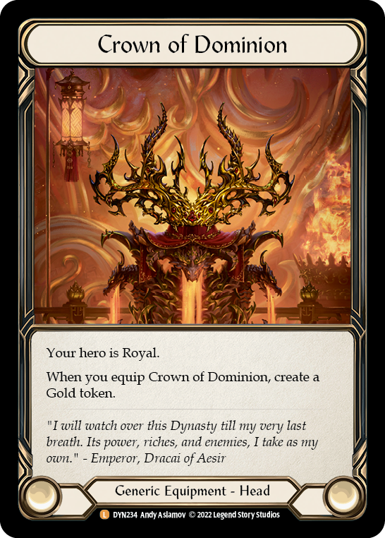 Crown of Dominion [DYN234] (Dynasty)  Rainbow Foil | Pandora's Boox