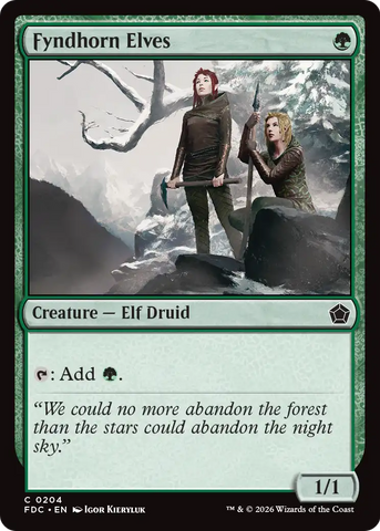 Fyndhorn Elves [Foundations Commander]
