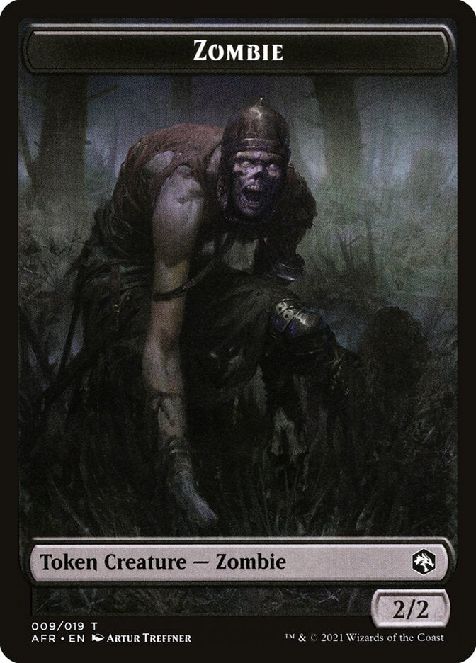 Zombie // Dog Illusion Double-Sided Token [Dungeons & Dragons: Adventures in the Forgotten Realms Tokens] | Pandora's Boox