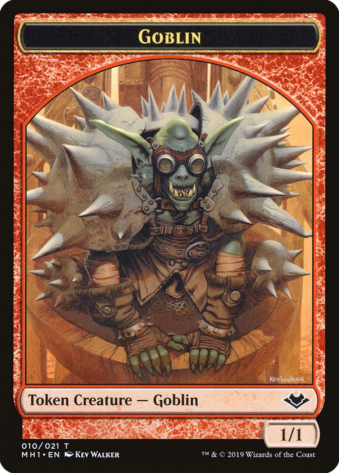 Goblin (010) // Wrenn and Six Emblem Double-Sided Token [Modern Horizons Tokens] | Pandora's Boox