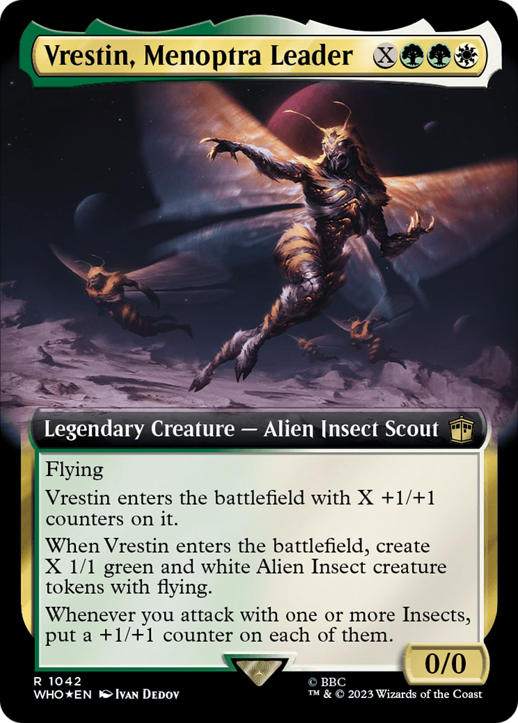 Vrestin, Menoptra Leader (Extended Art) (Surge Foil) [Doctor Who] | Pandora's Boox