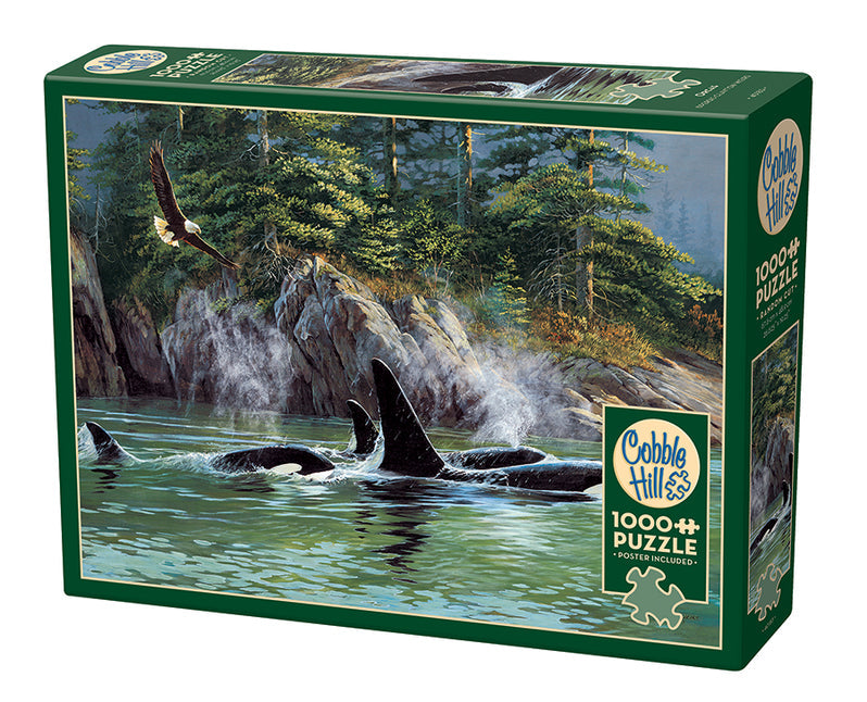 Cobble Hill Puzzle: Orcas 500pc | Pandora's Boox