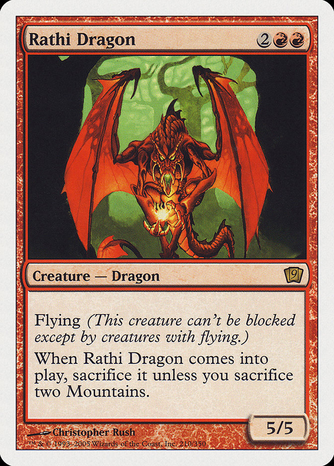 Rathi Dragon (9th Edition) [Oversize Cards] | Pandora's Boox