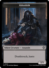 Assassin // Food Double-Sided Token [Outlaws of Thunder Junction Commander Tokens] | Pandora's Boox