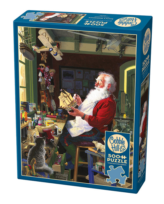 Cobble Hill: Santa's Workbench 500 pc | Pandora's Boox