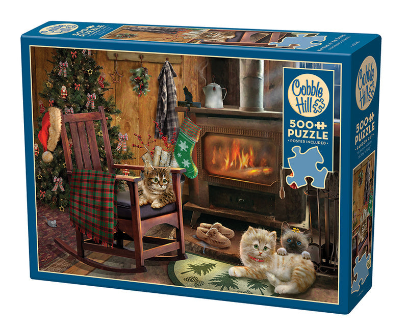 Cobble Hill Puzzle: Kittens by the Stove 500pc | Pandora's Boox